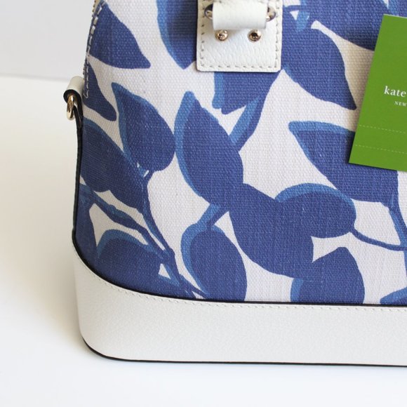 NWT Kate Spade Small Blue & White Rachelle Handbag - Picture 4 of 6